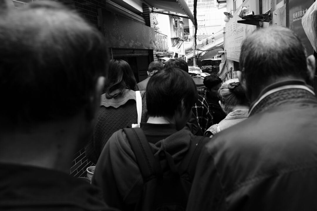 busy shopping street