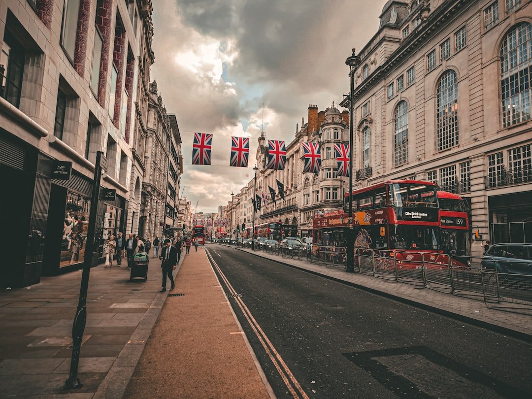 city street with shops